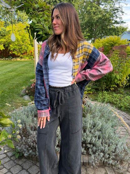 Sunset Glow Patchwork Flannel