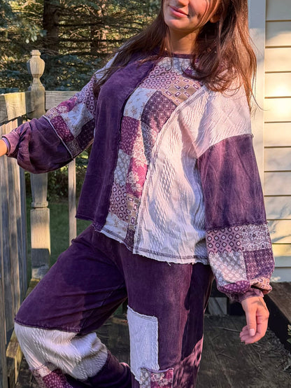 Harvest Paisley Patchwork Pullover