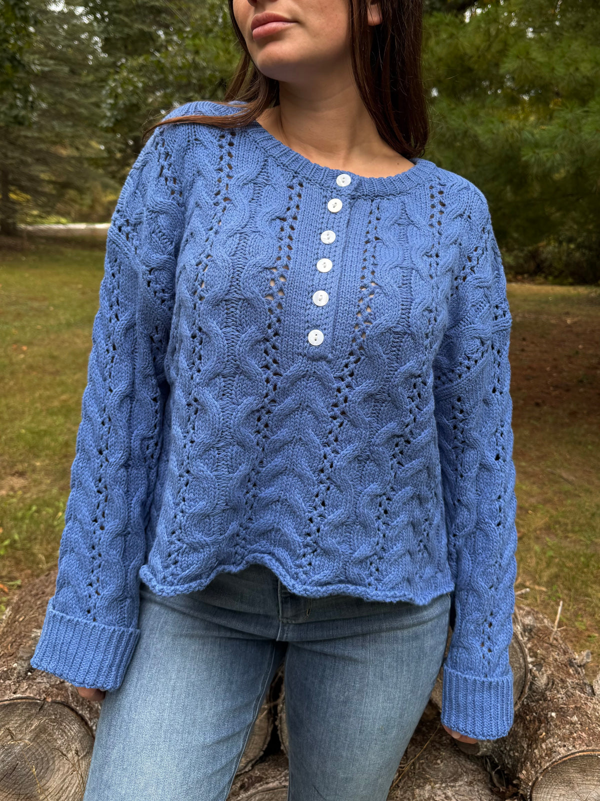 Blue Ridge Cable Knit Sweater