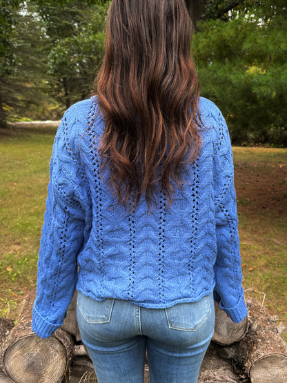 Blue Ridge Cable Knit Sweater