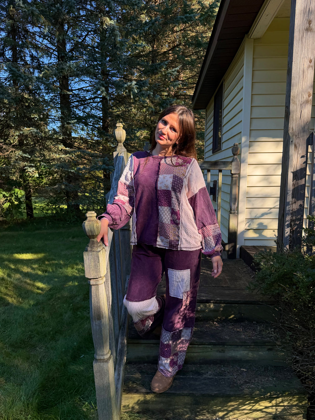 Harvest Paisley Patchwork Pullover