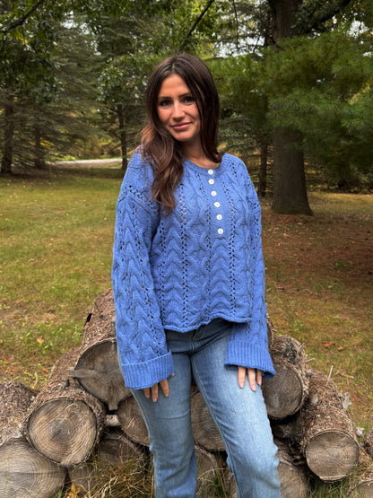 Blue Ridge Cable Knit Sweater