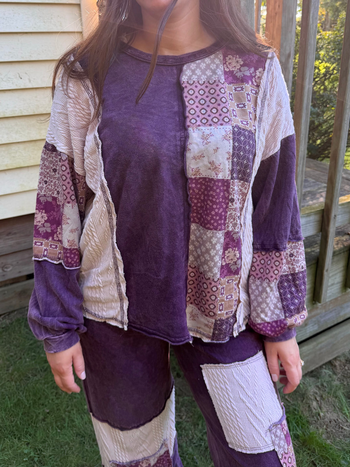 Harvest Paisley Patchwork Pullover