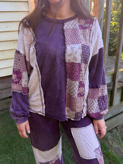 Harvest Paisley Patchwork Pullover