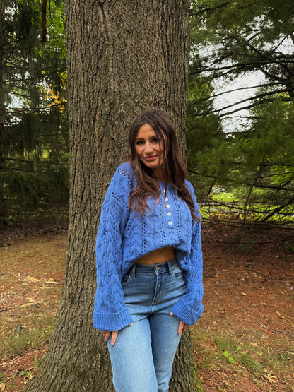 Blue Ridge Cable Knit Sweater